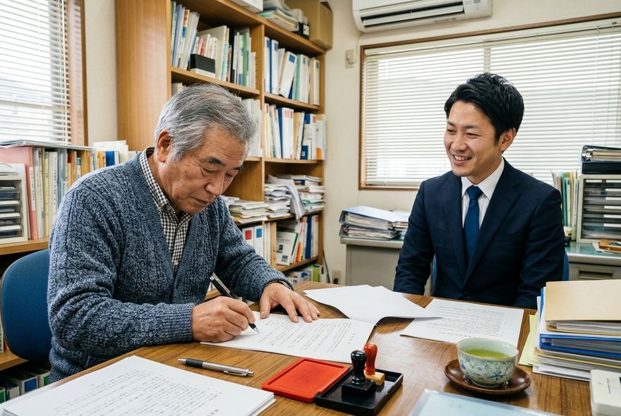 ご契約成立の様子
